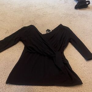 White House Black Market Elegant Black Top